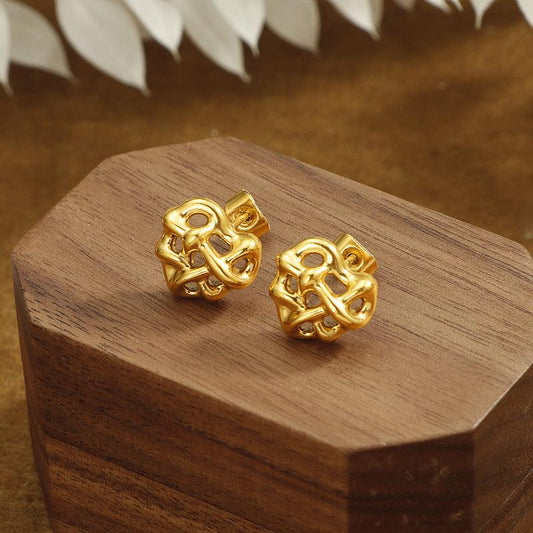 Winding Heart Stainless Steel Studs Female Niche - GIFTS EMPORIUM