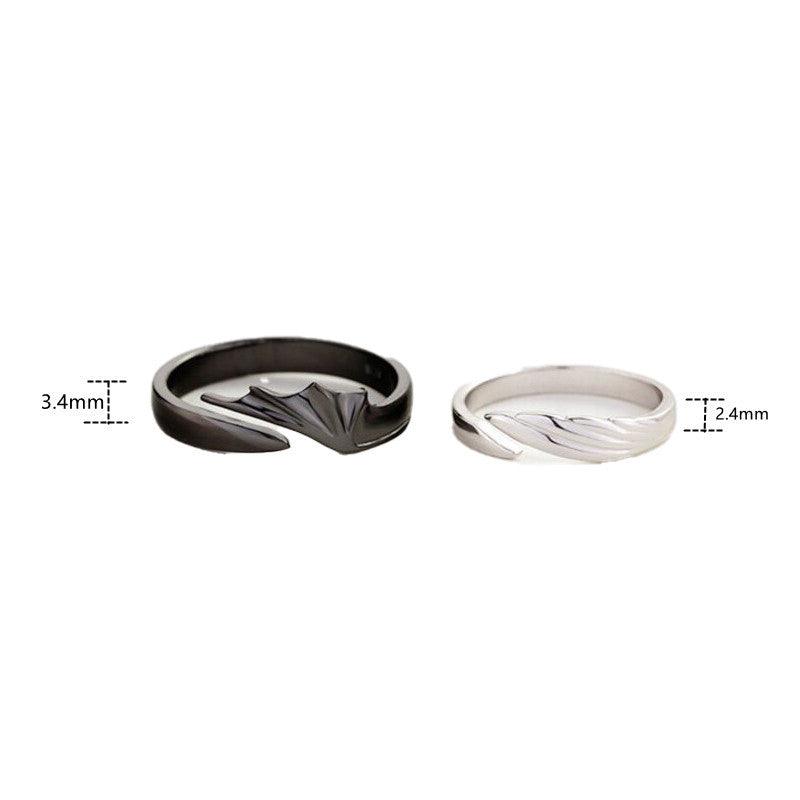 Angels & Demons Men And Women Combination Couple Rings - GIFTS EMPORIUM