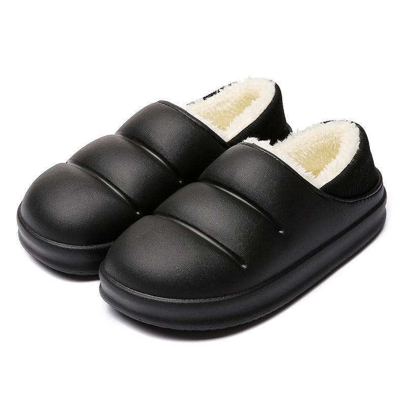 Couple Cotton Women Winter Slippers House Shoes Waterproof Garden Slipper