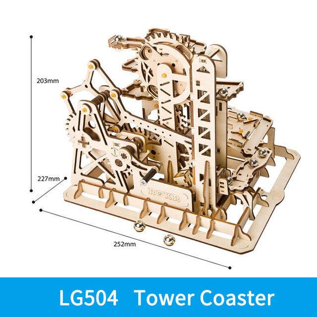 3D DIY Wooden Puzzle Roller Coaster Children's Toys - GIFTS EMPORIUM