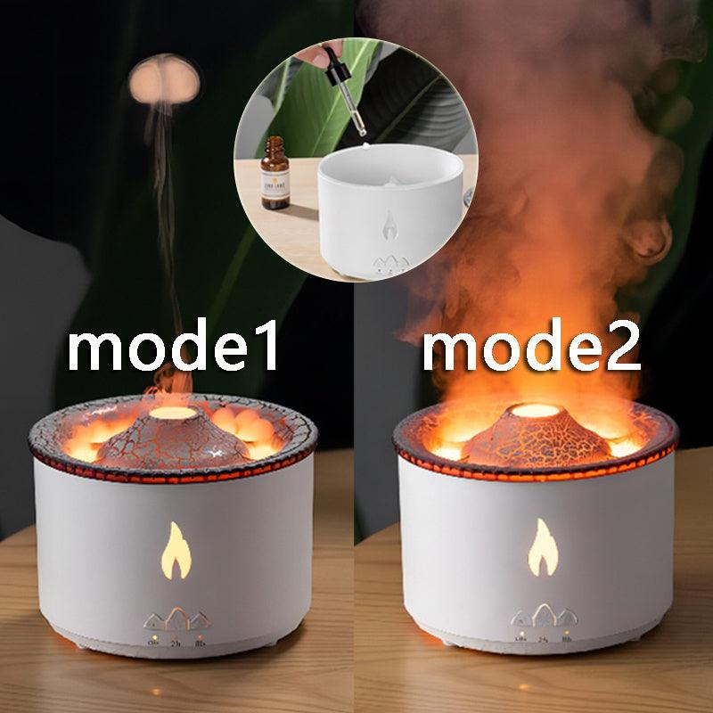 New Creative Ultrasonic Essential Oil Humidifier Volcano Aromatherapy Machine Spray Jellyfish Air Flame Humidifier Diffuser - GIFTS EMPORIUM