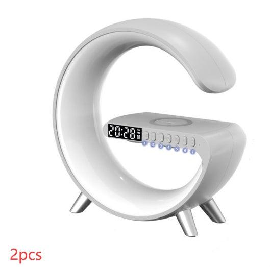 New Intelligent G Shaped LED Lamp Bluetooth Speaker Wireless Charger For Bedroom Home Decor - GIFTS EMPORIUM