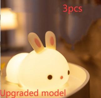 New Year'S Gift Rabbit Silicone Lamp Pat Feeding Creative Night Light Children'S Toys - GIFTS EMPORIUM