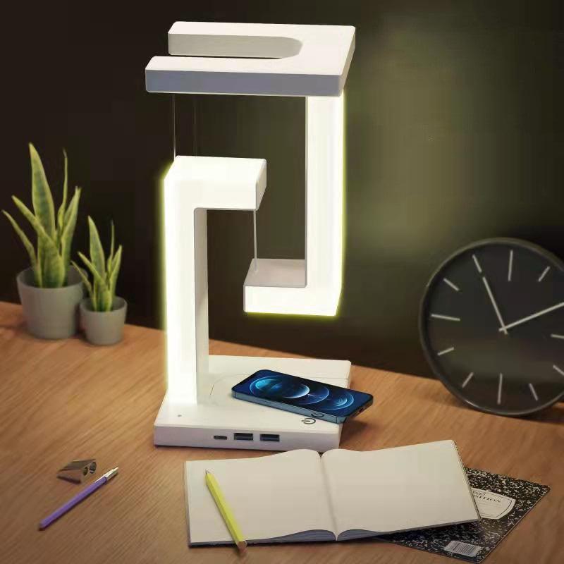 Creative Smartphone Wireless Charging Suspension Table Lamp Balance Lamp Floating For Home Bedroom - GIFTS EMPORIUM