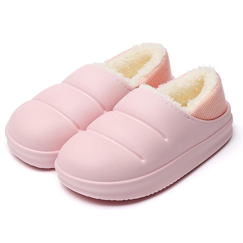 Couple Cotton Women Winter Slippers House Shoes Waterproof Garden Slipper