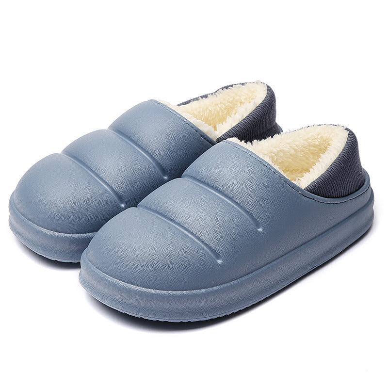 Couple Cotton Women Winter Slippers House Shoes Waterproof Garden Slipper